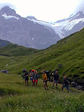 Group near Milibach stream