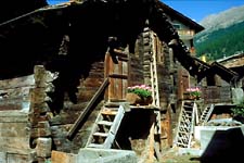 Traditional barnhouse in Zermatt