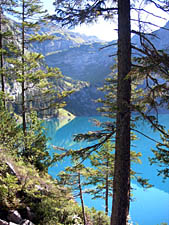 overlooking Oeschinensee